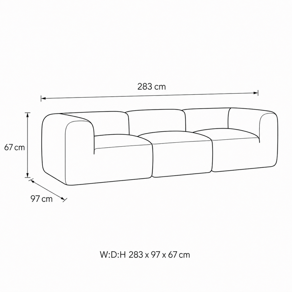 Quay Three Seater Sofa