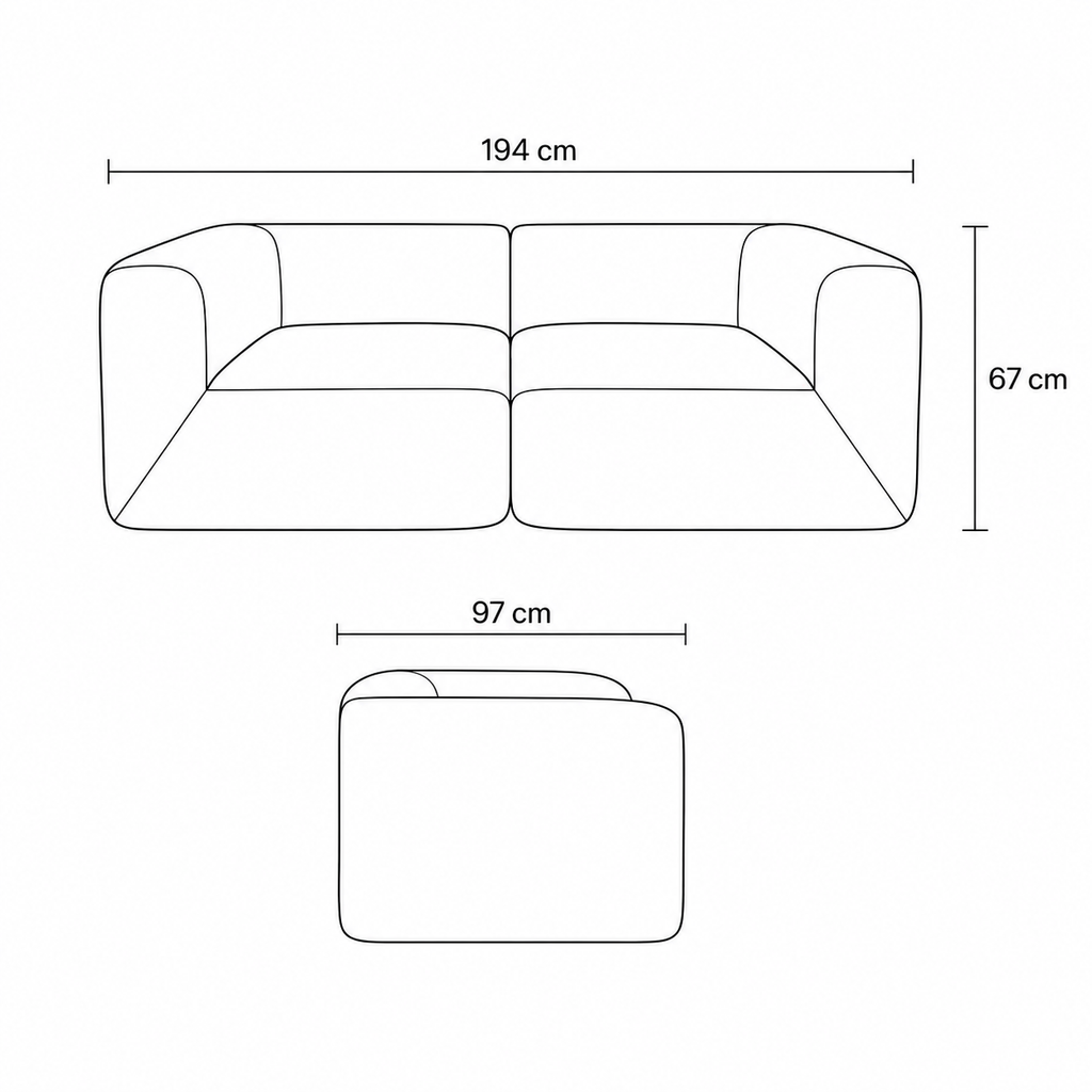Dwell Two Seater Sofa