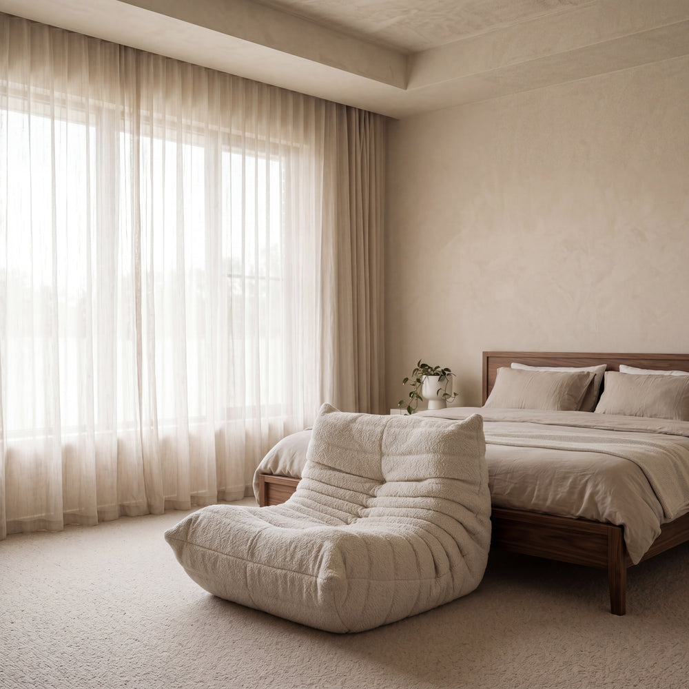 Zarra Accent Chair Styled in Bedroom